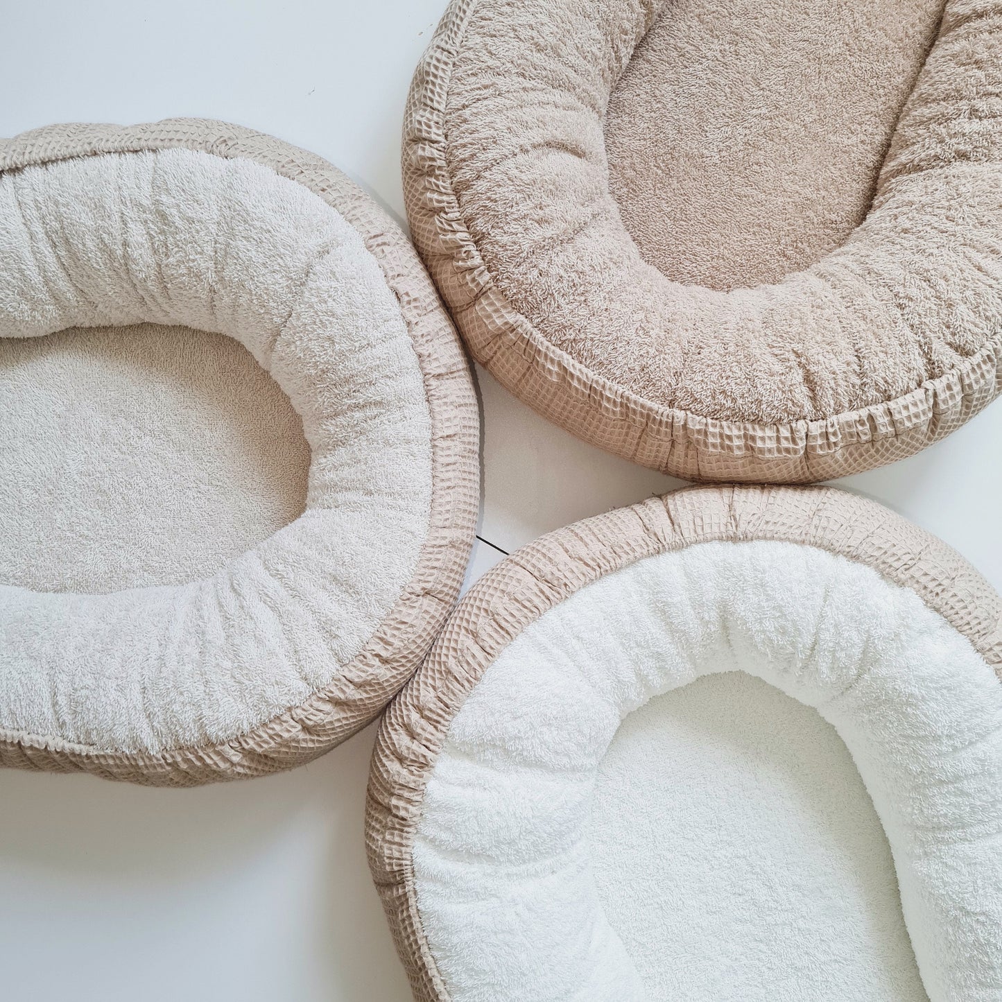 Babynestchen Beige / Frotté Natur